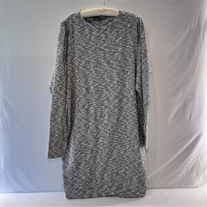 Prana Grey/Black Heathered Sweater Dress Suze XL